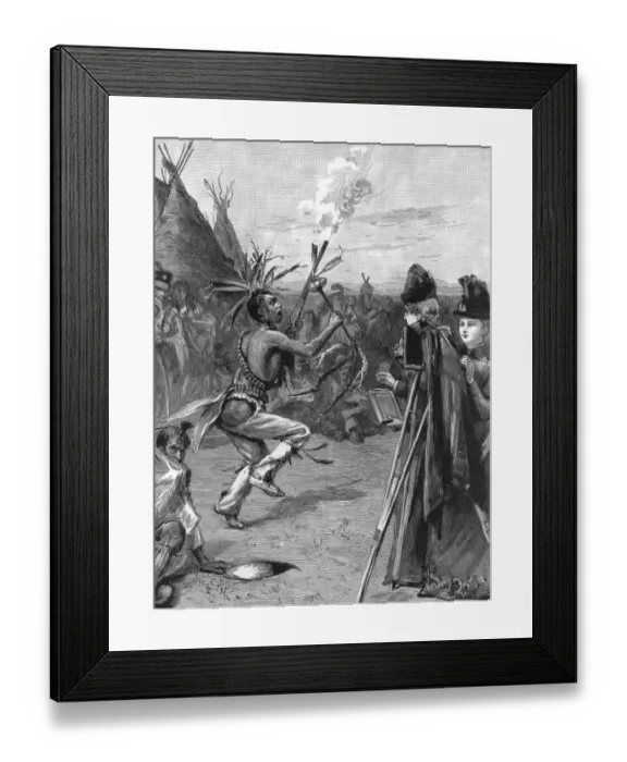 Framed Print : American Indians. With the Blackfeet Indians, Pocklington s Framed Print : American Indians. With the Blackfeet Indians, Pocklington s