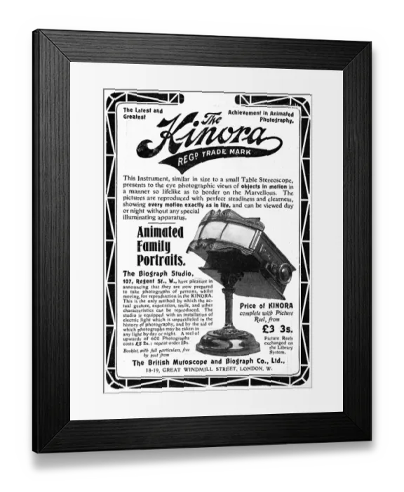 Framed Print : The Kinora - animated family portraits Framed Print : The Kinora - animated family portraits
