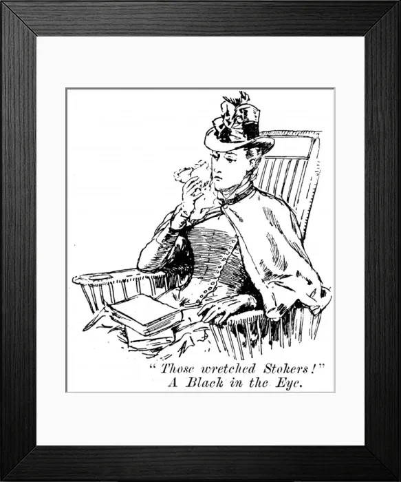 Framed Print : Lady Passenger on a Trans-Atlantic Steamship, 1888 Framed Print : Lady Passenger on a Trans-Atlantic Steamship, 1888
