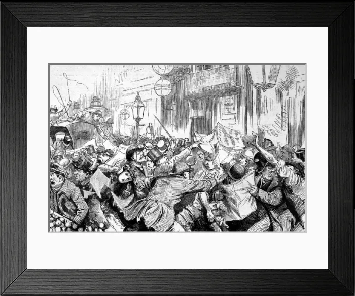 Framed Print : Fleet Street in election time Framed Print : Fleet Street in election time