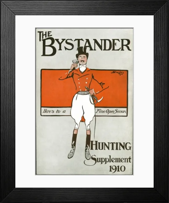 Framed Print : Hunting Toast 1910 Framed Print : Hunting Toast 1910