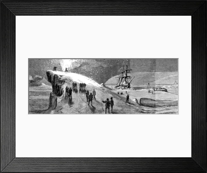 Framed Print : The Crew of HMS Alert Burning Guy Fawkes, November 1875 Framed Print : The Crew of HMS Alert Burning Guy Fawkes, November 1875