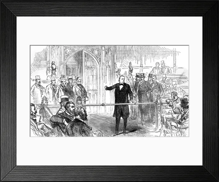 Framed Print : Charles Bradlaugh MP at the Bar of the House of Commons, 188 Framed Print : Charles Bradlaugh MP at the Bar of the House of Commons, 188