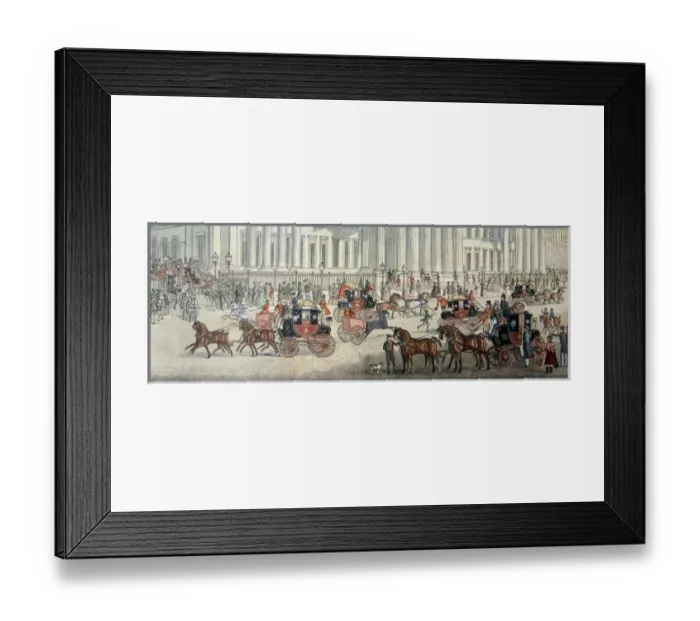 Framed Print : Royal Mail departure from the General Post Office Framed Print : Royal Mail departure from the General Post Office