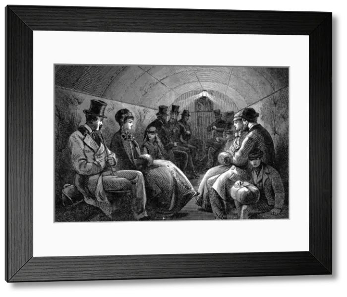 Framed Print : Interior carriage of the Thames Subway Framed Print : Interior carriage of the Thames Subway
