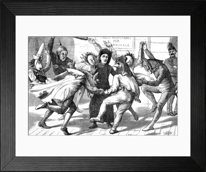 Framed Print : The Carnival in Rome, 1872 Framed Print : The Carnival in Rome, 1872