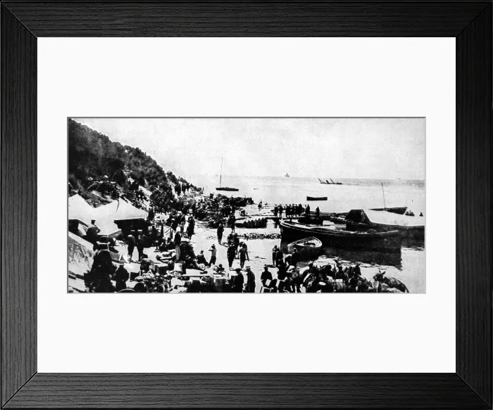 Framed Print : Stores arriving at Gallipoli Framed Print : Stores arriving at Gallipoli