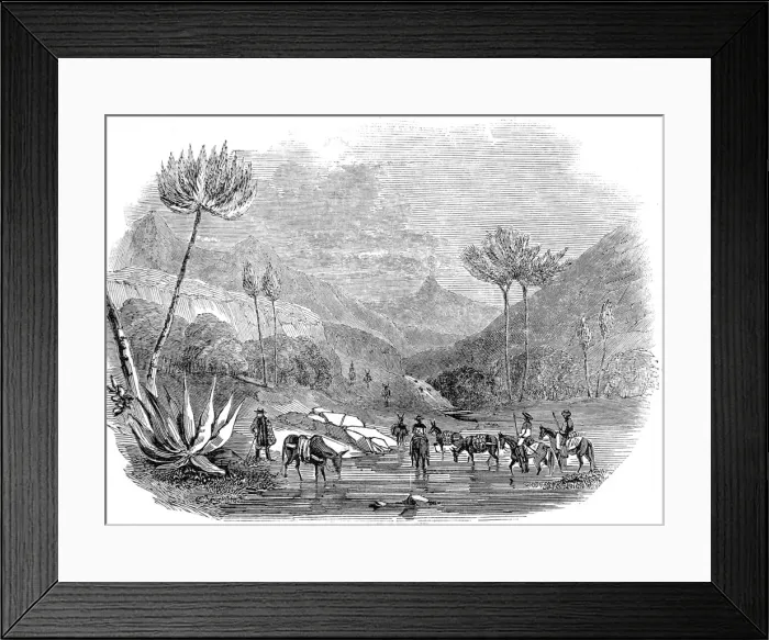 Framed Print : Mans Hand Mountain, Mexico, 1846 Framed Print : Mans Hand Mountain, Mexico, 1846