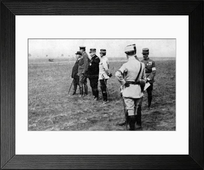 Framed Print : Kitchener visits the French front Framed Print : Kitchener visits the French front