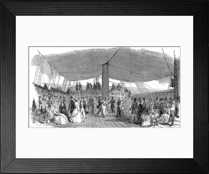 Framed Print : Dancing on the deck of the ship Randolph, 1850 Framed Print : Dancing on the deck of the ship Randolph, 1850
