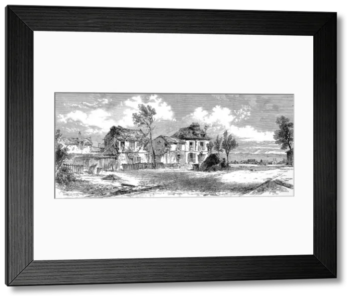 Framed Print : Franco-Prussian War. Petit Bicetre after the fight Framed Print : Franco-Prussian War. Petit Bicetre after the fight