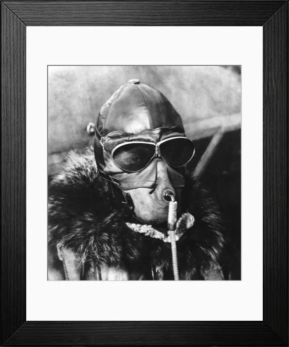 Framed Print : An airmans altitude helmet, for high altitude flights Framed Print : An airmans altitude helmet, for high altitude flights