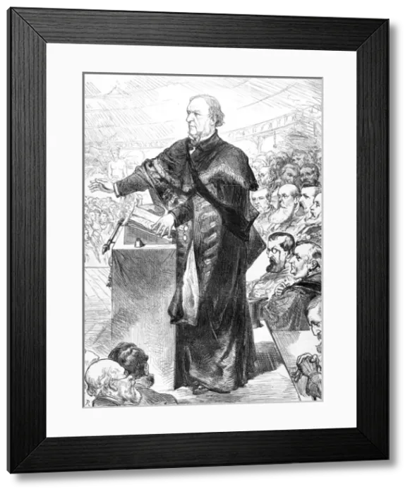 Framed Print : W. E. Gladstone addressing the University of Glasgow, 1879 Framed Print : W. E. Gladstone addressing the University of Glasgow, 1879