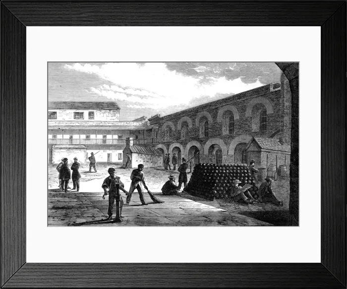 Framed Print : Fort Lafayette, New York Harbour, 1865 Framed Print : Fort Lafayette, New York Harbour, 1865