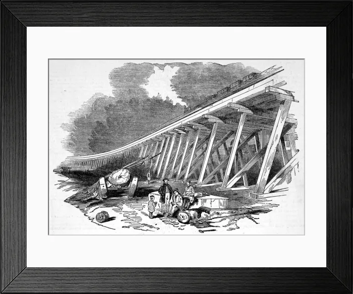 Framed Print : Frame work of the viaduct Framed Print : Frame work of the viaduct