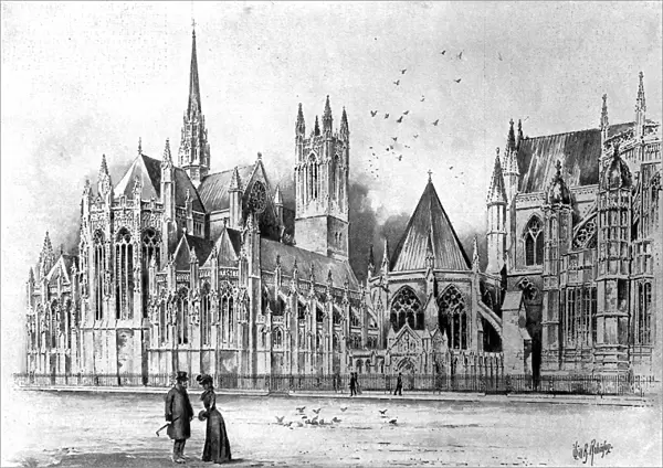Design for a chapel in memory of Queen Victoria at Westminst