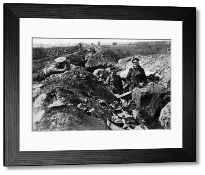 Framed Print : British trenches at the front Framed Print : British trenches at the front