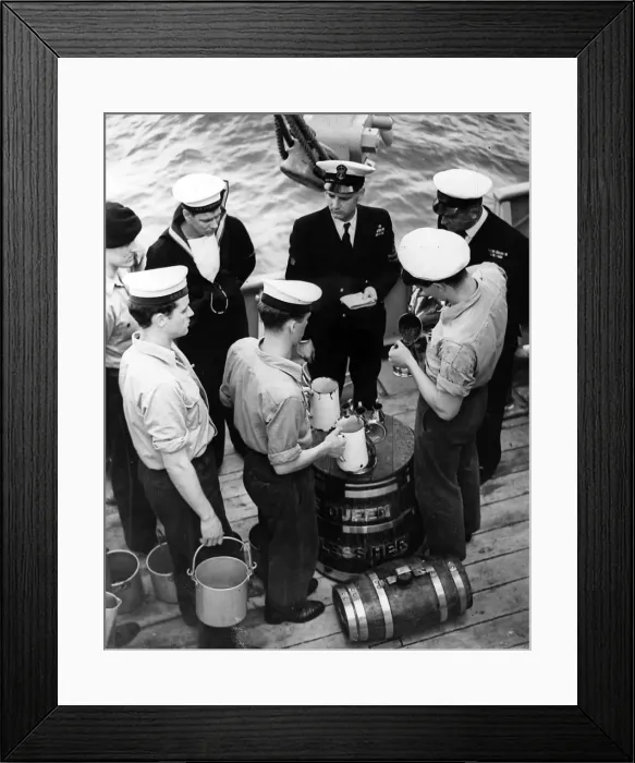 Framed Print : Up Spirits on HMS Cleopatra, 1953 Framed Print : Up Spirits on HMS Cleopatra, 1953