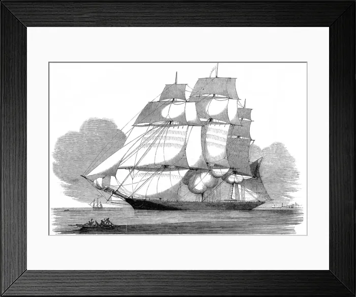 Framed Print : The Witch of the Wave Clipper Ship, 1852 Framed Print : The Witch of the Wave Clipper Ship, 1852