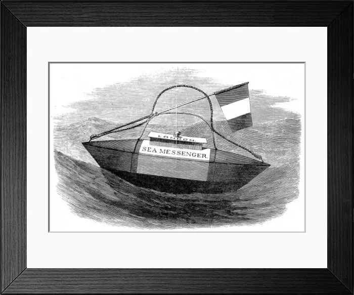 Framed Print : The Sea Messenger, 1870 Framed Print : The Sea Messenger, 1870