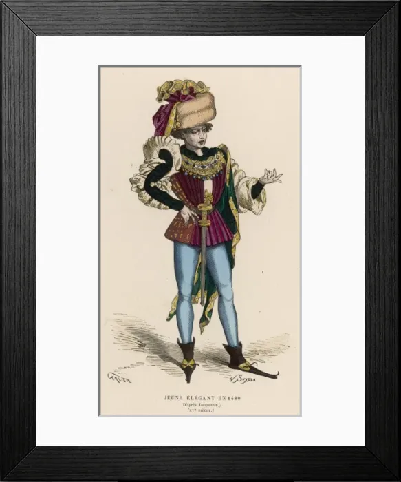 Framed Print : JEUNE ELEGANT 1480 Framed Print : JEUNE ELEGANT 1480