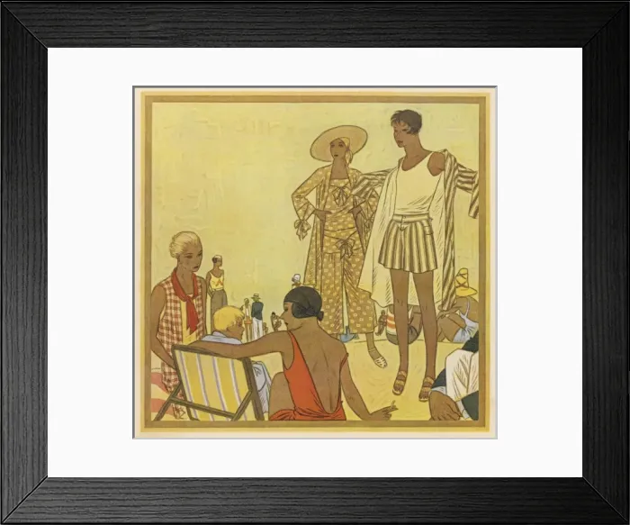 Framed Print : On the Trouville Beach Framed Print : On the Trouville Beach