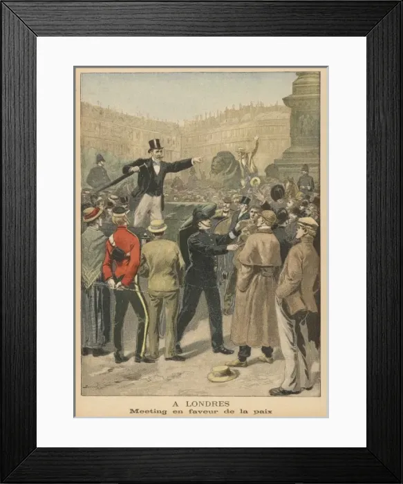 Framed Print : Boer / Peace Demo / London Framed Print : Boer / Peace Demo / London