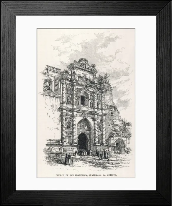 Framed Print : Guatemala / Antigua 1885 Framed Print : Guatemala / Antigua 1885