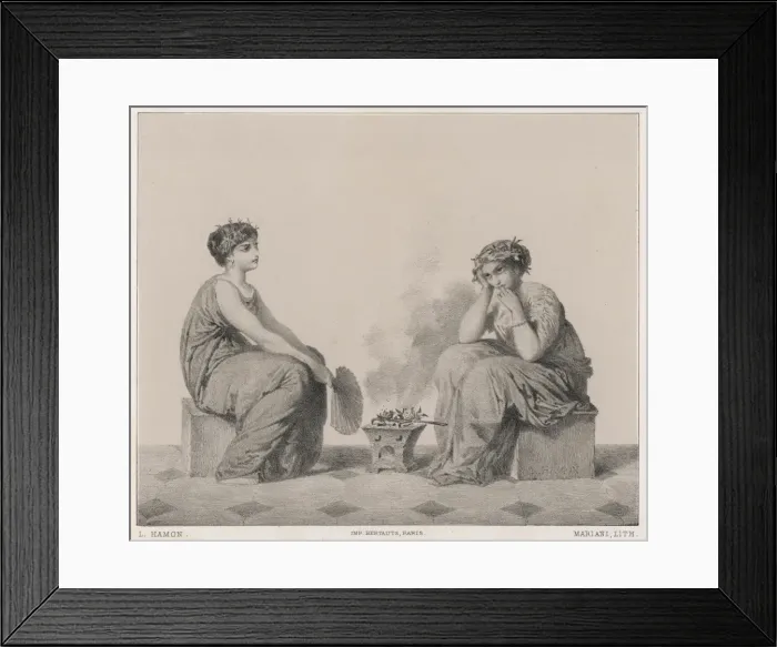 Framed Print : Roman Women / Perfume Framed Print : Roman Women / Perfume