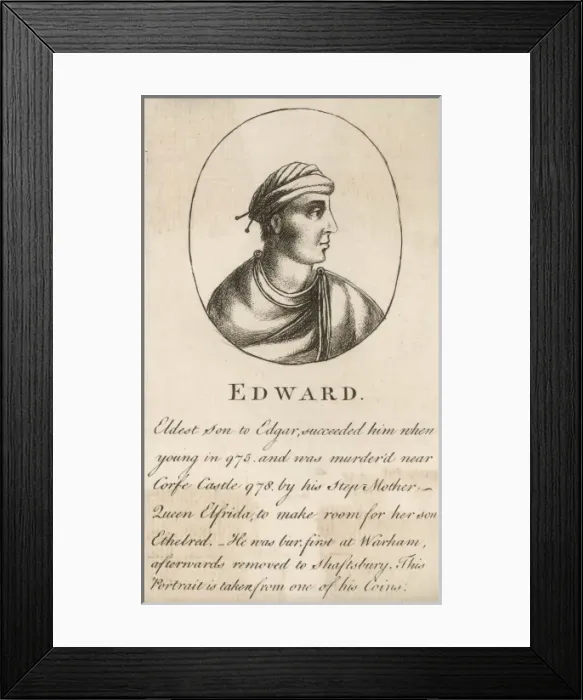 Framed Print : Edward the Martyr / Oval Framed Print : Edward the Martyr / Oval
