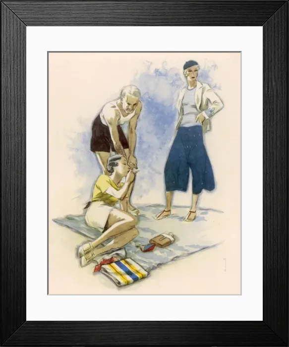 Framed Print : Dryden / Beach Blanket Framed Print : Dryden / Beach Blanket