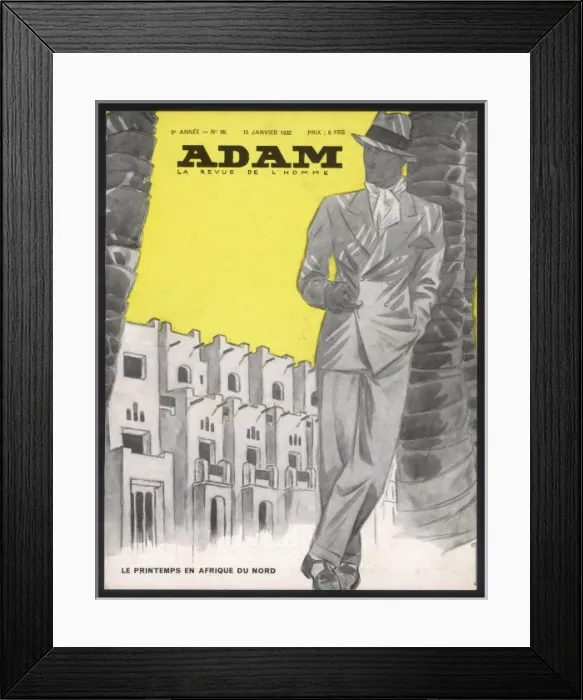 Framed Print : Male Type Adam 1932 Framed Print : Male Type Adam 1932