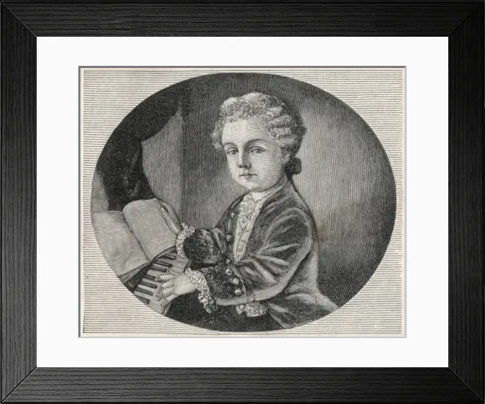 Framed Print : Mozart / Aged 4 Framed Print : Mozart / Aged 4