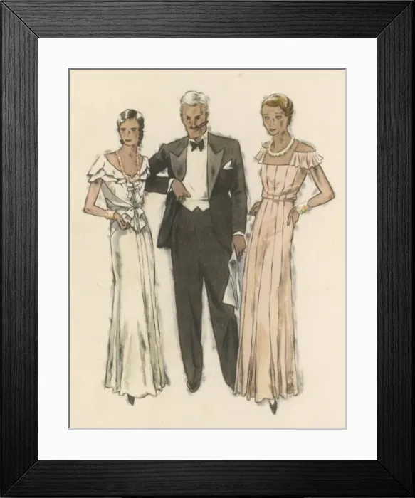 Framed Print : Evening Dress / Dryden Framed Print : Evening Dress / Dryden
