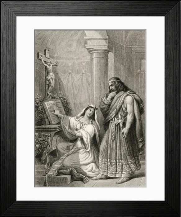 Framed Print : Clovis a Christian Framed Print : Clovis a Christian