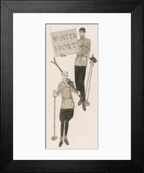 Framed Print : Skiwear / Winter Sport Framed Print : Skiwear / Winter Sport