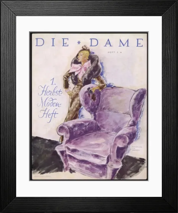Framed Print : Purple Armchair C1930 Framed Print : Purple Armchair C1930
