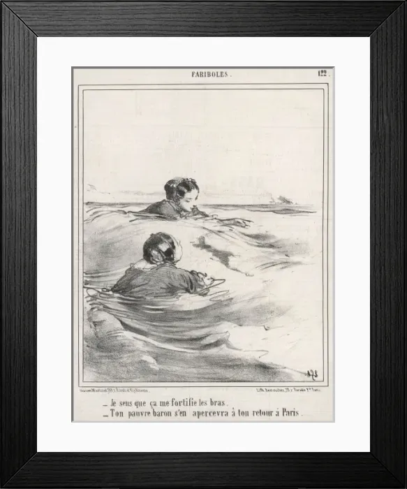 Framed Print : Two Ladies Bathing Framed Print : Two Ladies Bathing