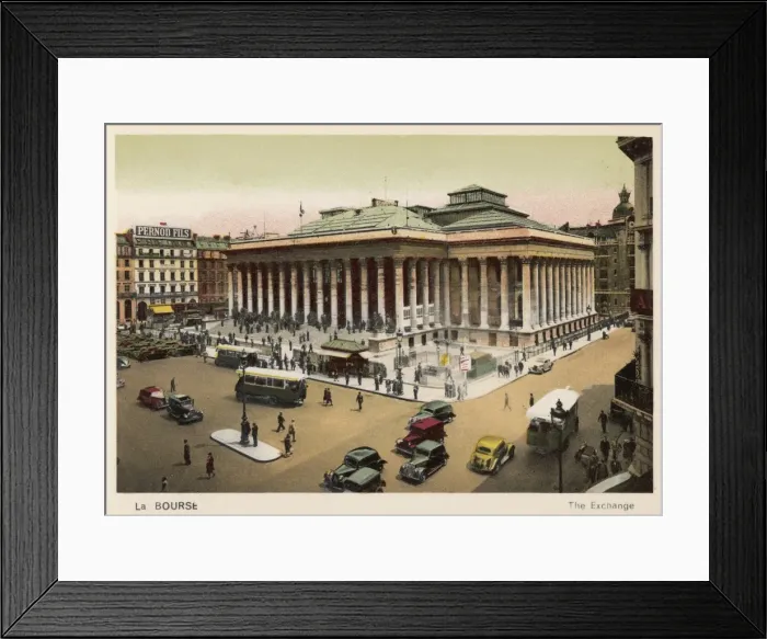 Framed Print : Paris Bourse 1920 Framed Print : Paris Bourse 1920