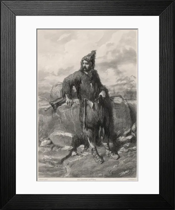 Framed Print : Crusoe & his Clothes Framed Print : Crusoe & his Clothes