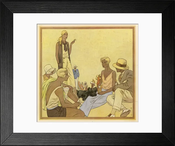 Framed Print : Socialising at Beach Framed Print : Socialising at Beach
