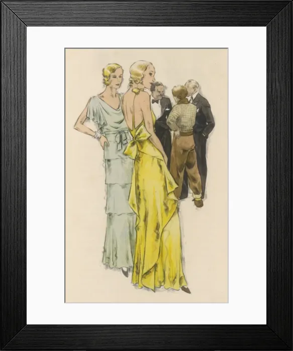 Framed Print : Elegant Ladies / Dryden Framed Print : Elegant Ladies / Dryden