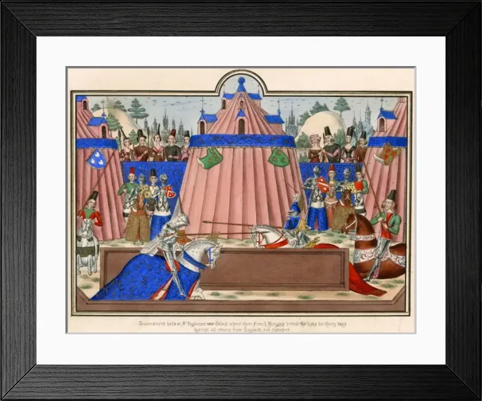 Framed Print : Anglo-French / Tournament Framed Print : Anglo-French / Tournament