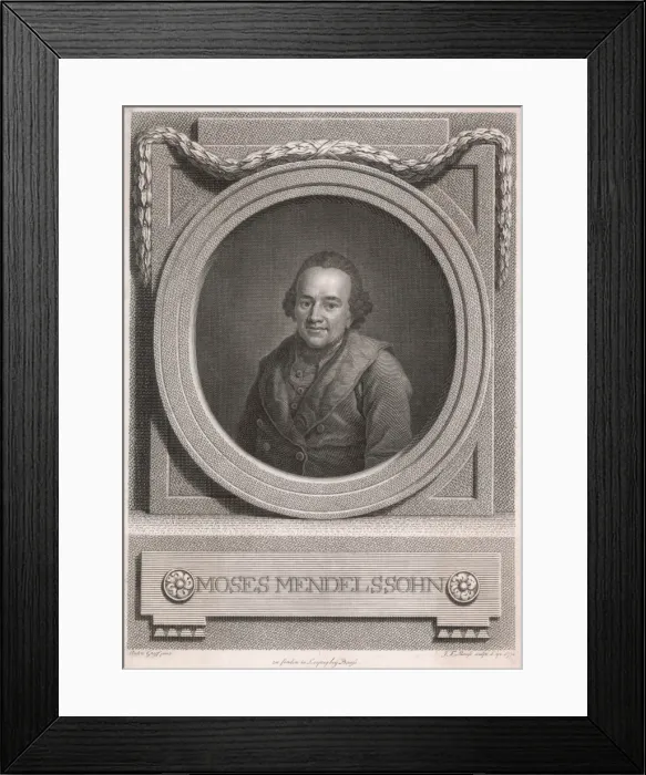 Framed Print : Moses Mendelssohn / Graff Framed Print : Moses Mendelssohn / Graff