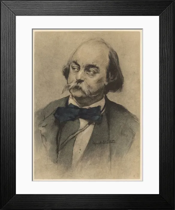 Framed Print : Gustave Flaubert - Framed Print : Gustave Flaubert -