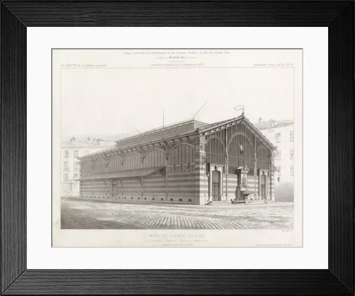 Framed Print : Market, Grenoble Framed Print : Market, Grenoble