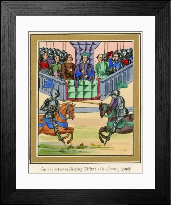 Framed Print : Single Combat 1380 Framed Print : Single Combat 1380