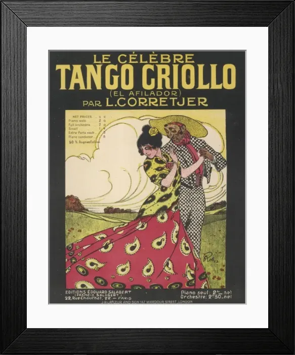 Framed Print : Tango Criollo Framed Print : Tango Criollo