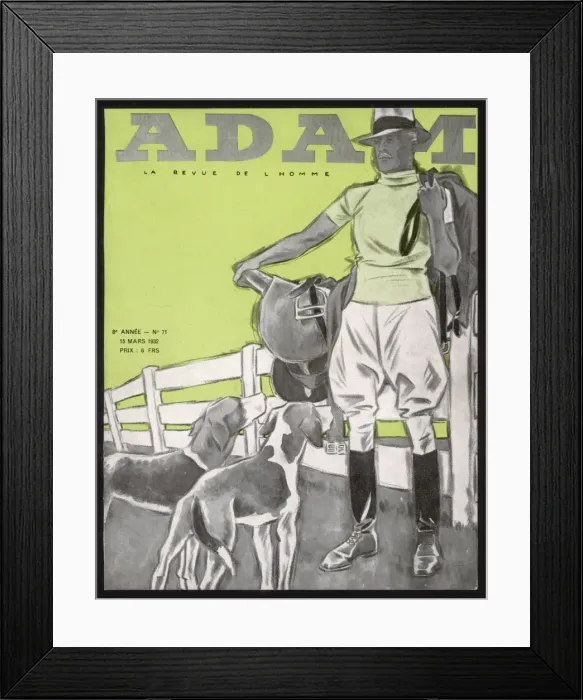 Framed Print : Male Type / Sporting 1932 Framed Print : Male Type / Sporting 1932