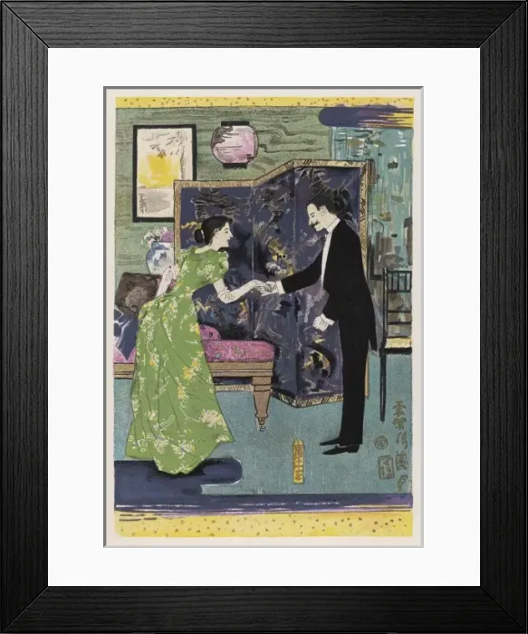 Framed Print : THE FIRST ARRIVAL Framed Print : THE FIRST ARRIVAL